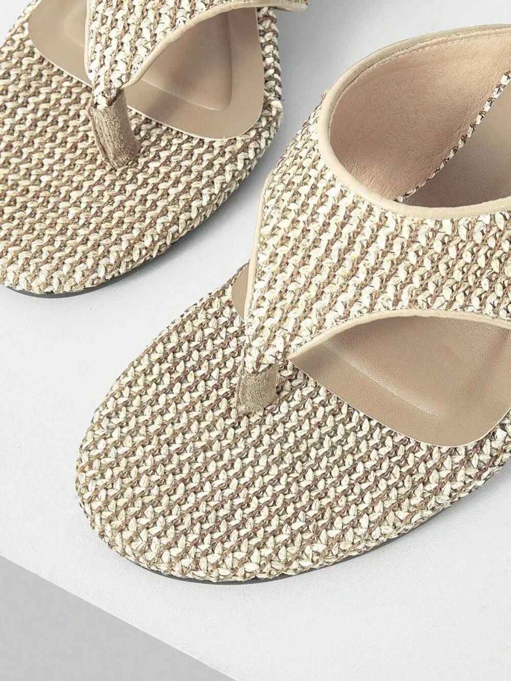 Khaki Women's Wedge Heel Platform Sandals Shoes